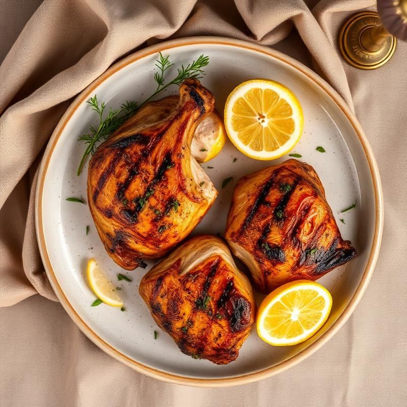Garlic chicken with Toumail Moroccan minced garlic