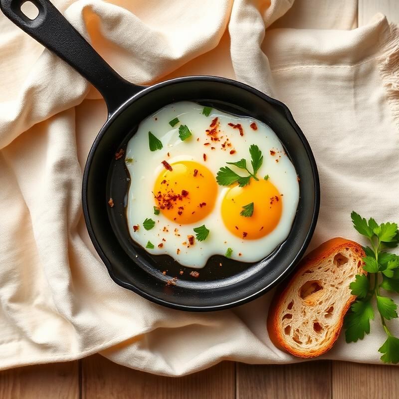Garlic eggs with Toumail Moroccan minced garlic