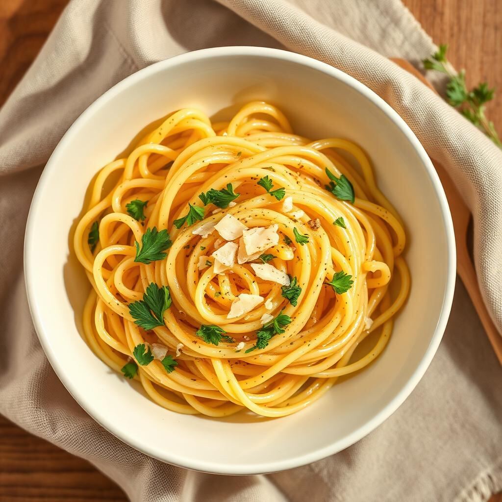 Midnight pasta with Toumail Moroccan minced garlic