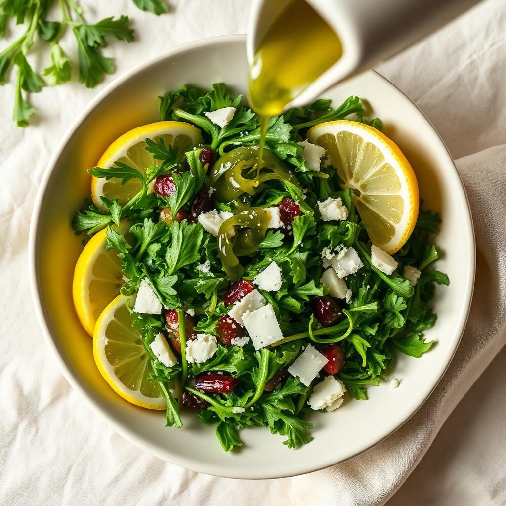 Salad dressings with Toumail Moroccan minced garlic