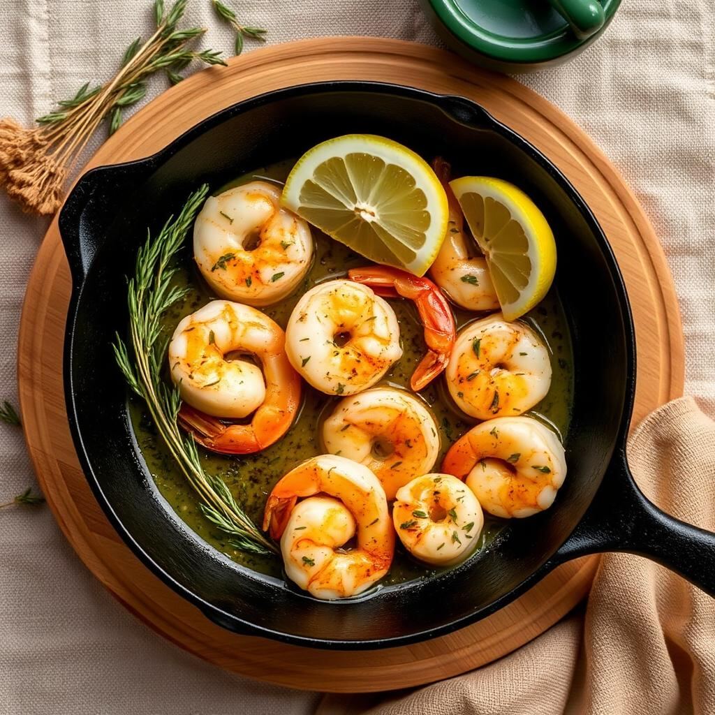 Seafood with Toumail Moroccan minced garlic